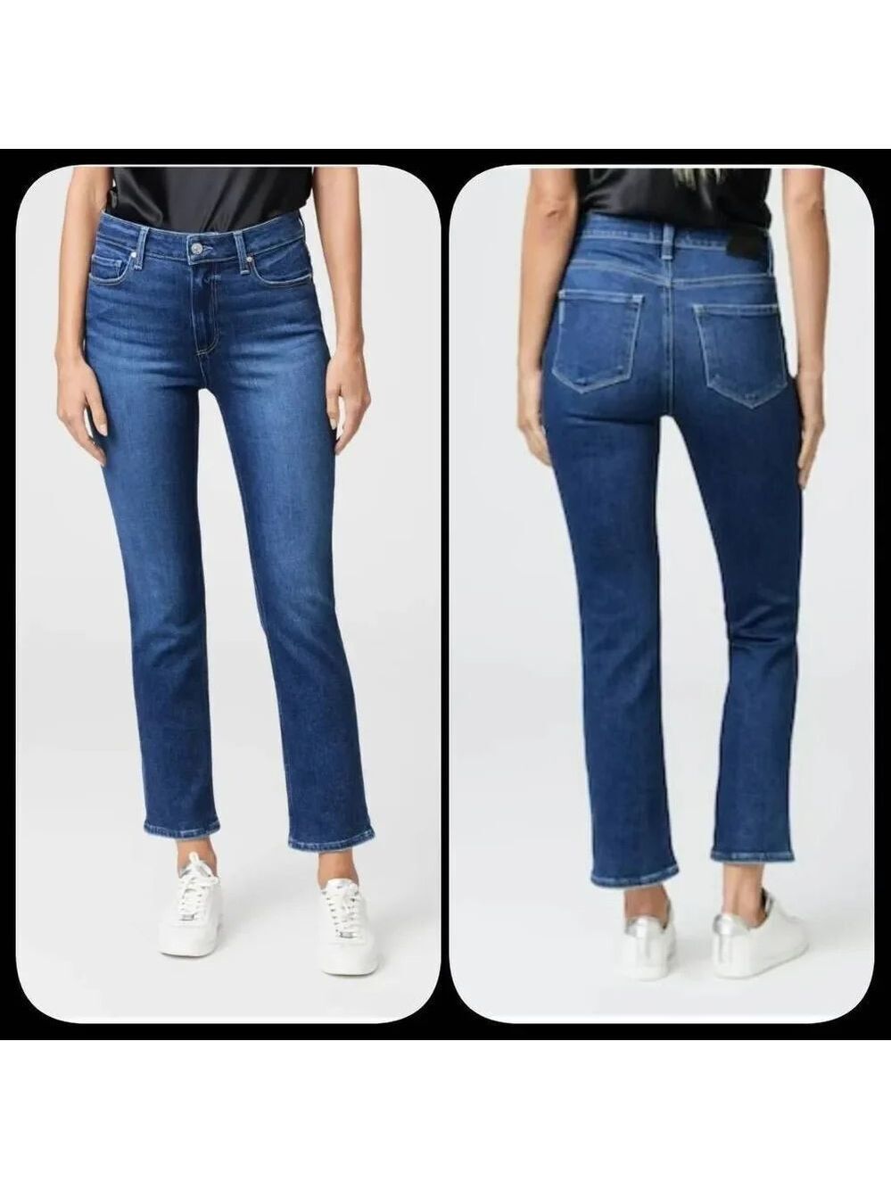 Nwot Paige Cindy High Rise Straight Ankle Jeans Sz 25